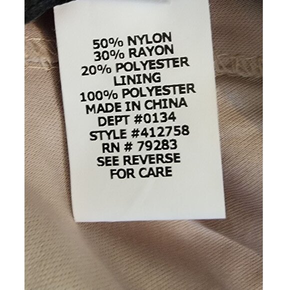 Alex Evenings Embellished Cocktail Dress, Taupe/Metallic, Womens Size 14W - Picture 7 of 8